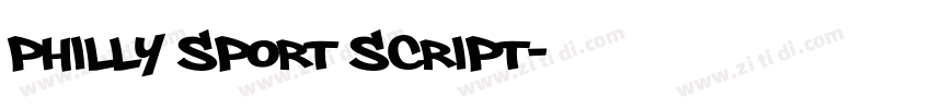 Philly Sport Script字体转换